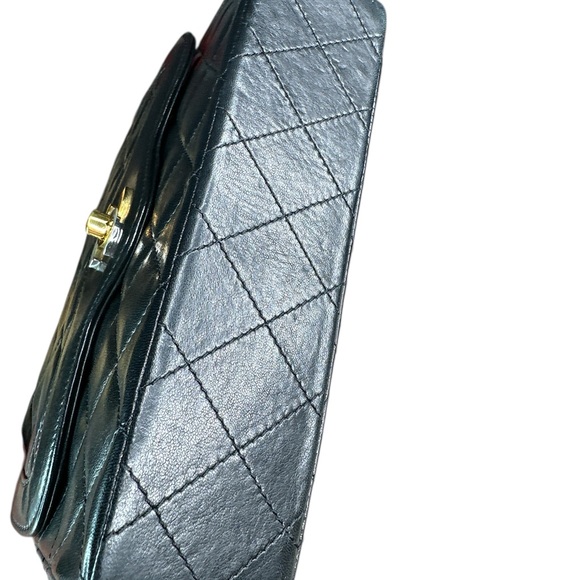 Chanel Black Lamb double flap 20” 2way bag - Picture 5 of 9